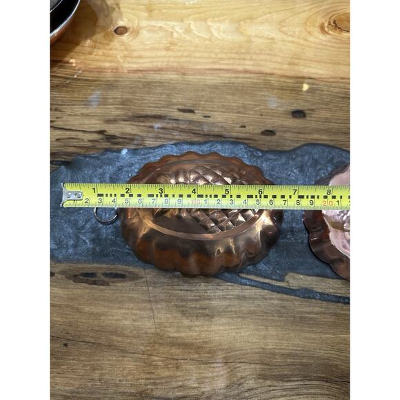 Vintage Copper Molds Domed Pineapple and Cherries Display Only India - Picture 6 of 8